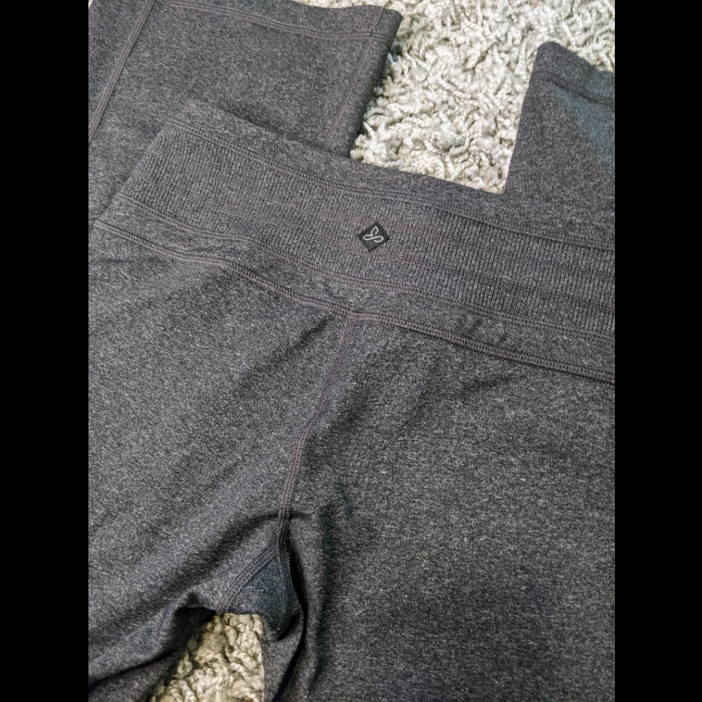 NWT Prana Olympia Flare Heather Grey Slim Legging Pants XS Tall - Picture 3 of 8